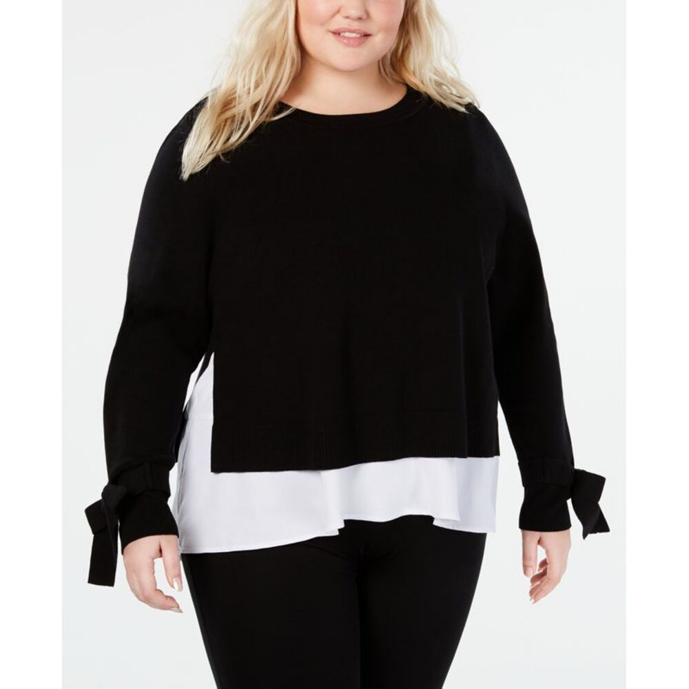 Plus Size Layered Look Sweater